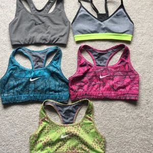 Nike pro shorts and sports bras
